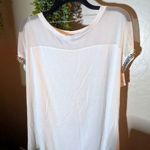Inc Bling Sleeve Tee